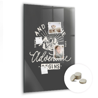 Tableau magnétique pour magnets Affiche rétro
