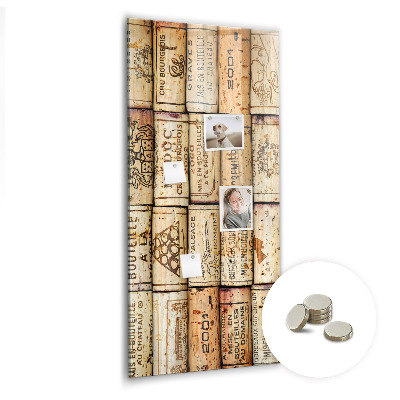 Tableau aimanté décoration Bouchons de vin