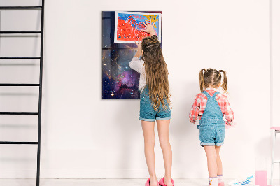 Tableau magnétique enfant Espace galactique