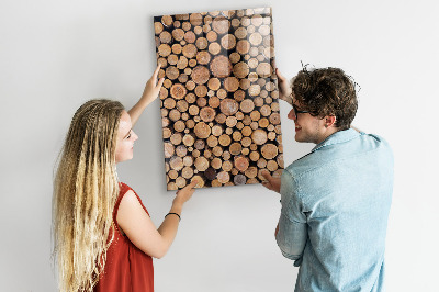 Tableau magnétique pour magnets souches d'arbres