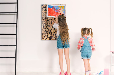 Tableau magnétique pour magnets souches d'arbres
