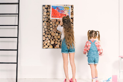 Tableau magnétique pour magnets souches d'arbres