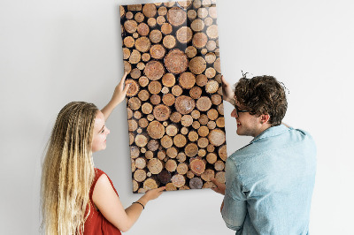 Tableau magnétique pour magnets souches d'arbres