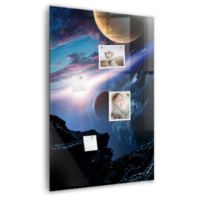 Tableau magnétique enfant Galaxie spatiale