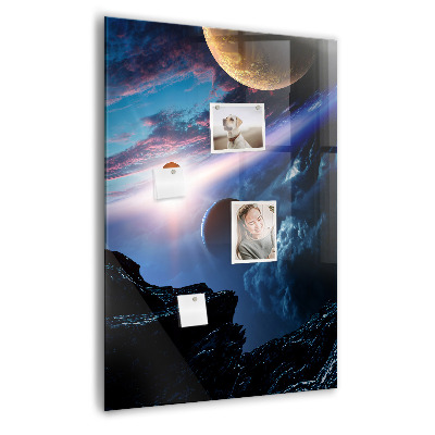 Tableau magnétique enfant Galaxie spatiale