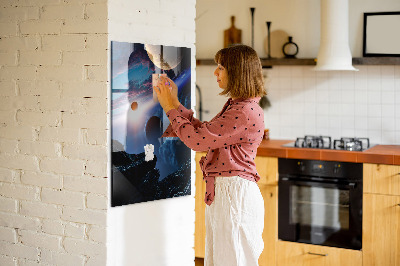Tableau magnétique enfant Galaxie spatiale