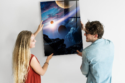 Tableau magnétique enfant Galaxie spatiale