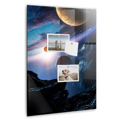 Tableau magnétique enfant Galaxie spatiale