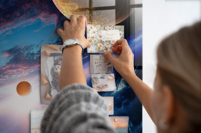 Tableau magnétique enfant Galaxie spatiale