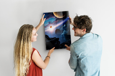 Tableau magnétique enfant Galaxie spatiale