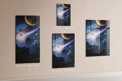 Tableau magnétique enfant Galaxie spatiale