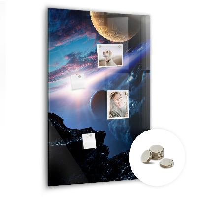 Tableau magnétique enfant Galaxie spatiale