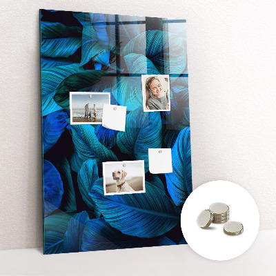Tableau aimanté décoration Feuilles exotiques