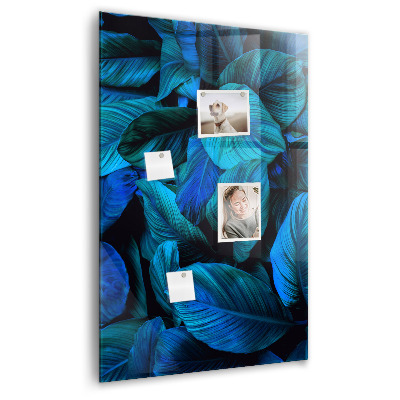 Tableau aimanté décoration Feuilles exotiques