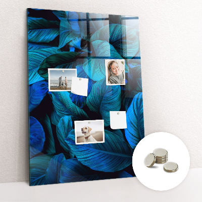 Tableau aimanté décoration Feuilles exotiques