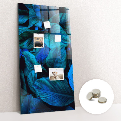 Tableau aimanté décoration Feuilles exotiques