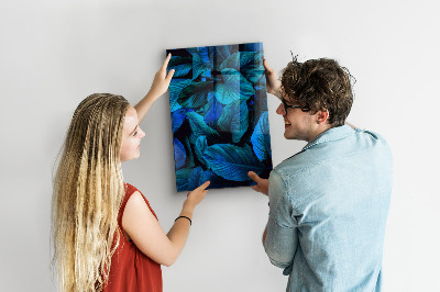 Tableau aimanté décoration Feuilles exotiques