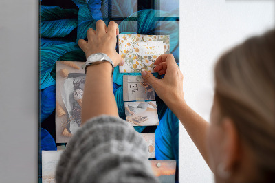 Tableau aimanté décoration Feuilles exotiques