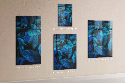 Tableau aimanté décoration Feuilles exotiques