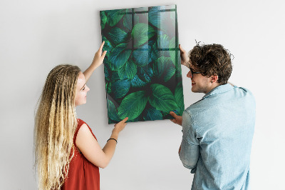 Tableau magnétique vertical Grandes feuilles tropicales