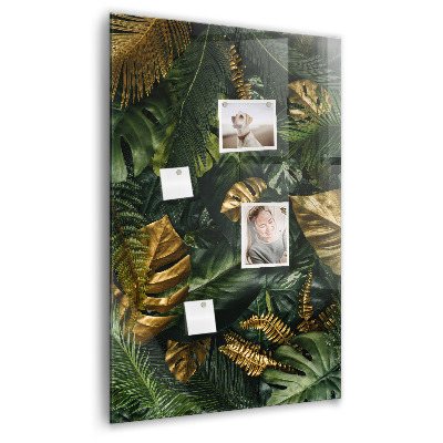 Tableau magnétique vertical Feuilles tropicales