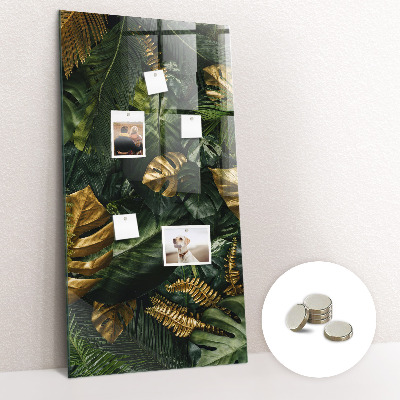 Tableau magnétique vertical Feuilles tropicales