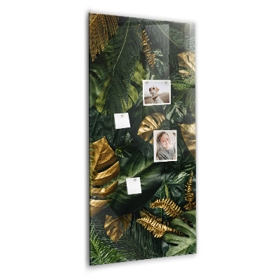 Tableau magnétique vertical Feuilles tropicales