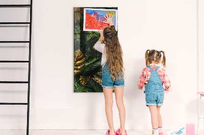 Tableau magnétique vertical Feuilles tropicales