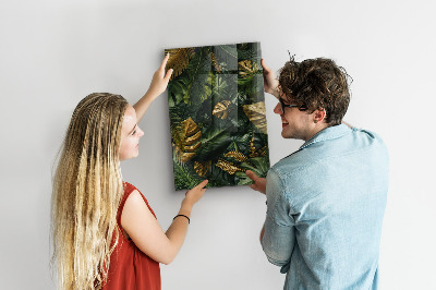 Tableau magnétique vertical Feuilles tropicales