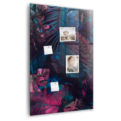 Tableau magnétique vertical Feuilles tropicales