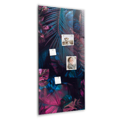 Tableau magnétique vertical Feuilles tropicales