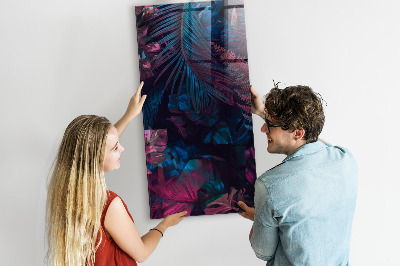 Tableau magnétique vertical Feuilles tropicales