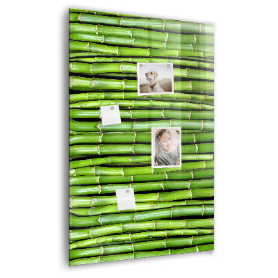 Tableau magnétique vertical Mur en bambou