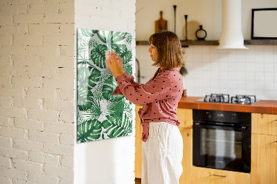 Tableau magnétique pour magnets Feuilles de plantes Monstera