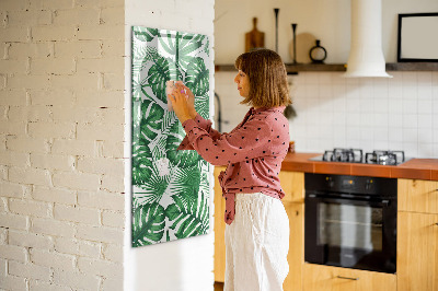 Tableau magnétique pour magnets Feuilles de plantes Monstera