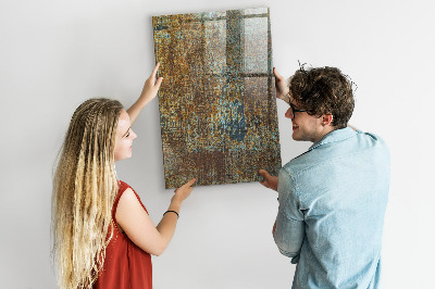 Tableau aimanté décoration Rouiller
