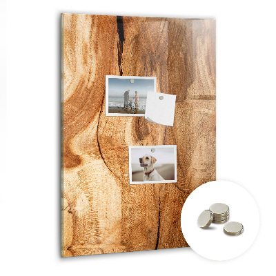 Tableau aimanté décoration Bois naturel
