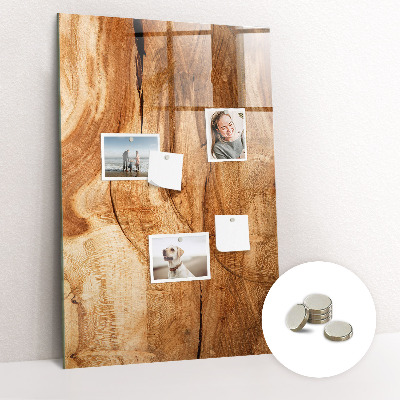 Tableau aimanté décoration Bois naturel