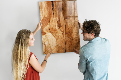 Tableau aimanté décoration Bois naturel