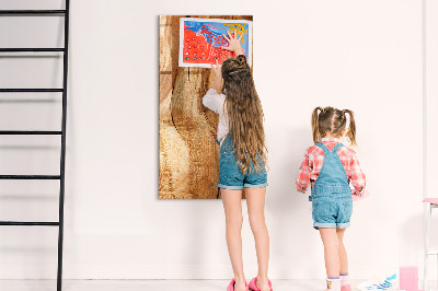Tableau aimanté décoration Bois naturel