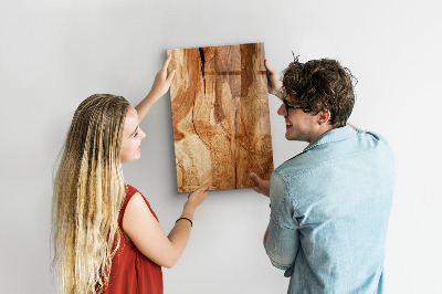 Tableau aimanté décoration Bois naturel