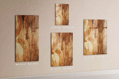 Tableau aimanté décoration Bois naturel