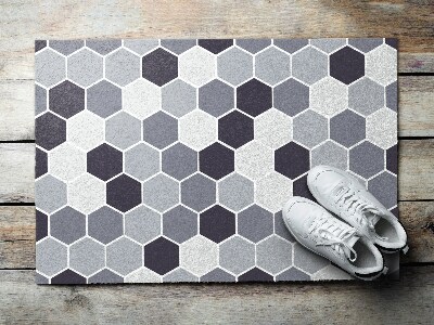 Paillasson extérieur Géométrie hexagone