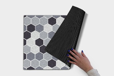 Paillasson extérieur Géométrie hexagone