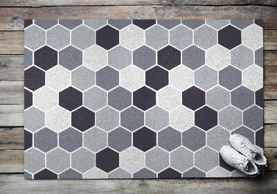 Paillasson extérieur Géométrie hexagone