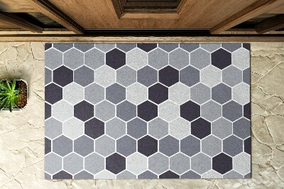 Paillasson extérieur Géométrie hexagone