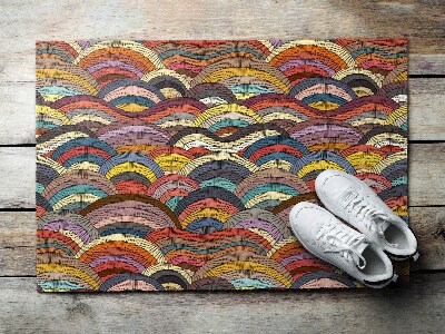 Paillasson extérieur Demi-cercles colorés