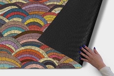 Paillasson extérieur Demi-cercles colorés