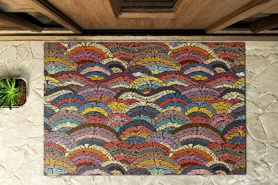 Paillasson extérieur Demi-cercles colorés