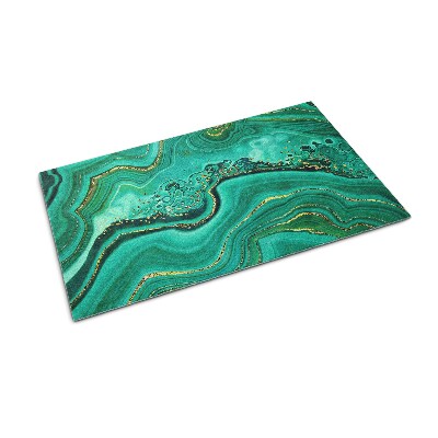 Paillasson extérieur Marbre aux nuances de turquoise